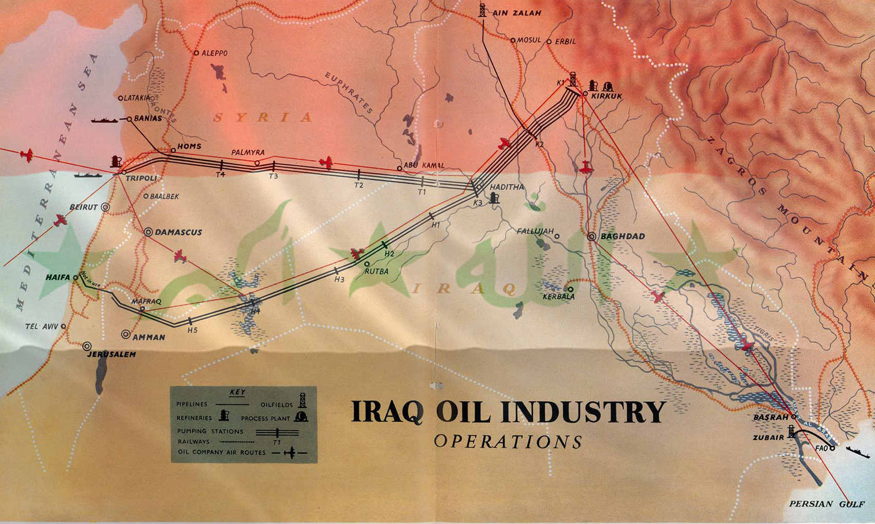 Iraq Oil, economy and Map